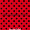 Black Dots on Red Cotton Lycra