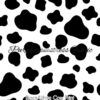 Black on White Cow Print Cotton Lycra