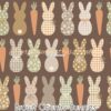 Brown Country Bunnies Cotton Lycra