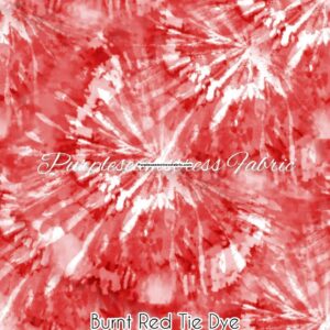 Burnt Red Tie Dye Cotton Lycra
