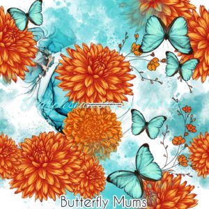 Butterfly Mums Cotton Lycra