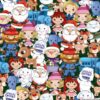 Christmas Misfits cotton Lycra