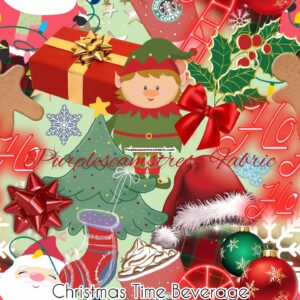 Christmas Time Beverage Cotton Lycra