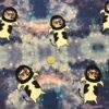 Cows in Space Cotton Lycra