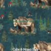 Cubs & Mama Bear Cotton Lycra