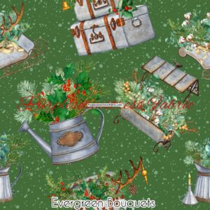 Evergreen Bouquets Cotton Lycra