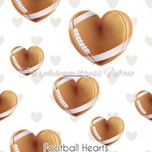Football Hearts Cotton Lycra