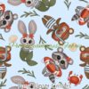 Furry Water Critters Cotton Lycra