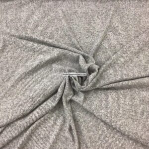 Grey Heathered Rib Hacci Sweater