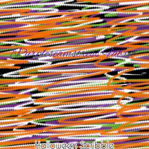 Halloween Scribbles Cotton Lycra