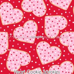 Heart Cookie Sprinkles Cotton Lycra