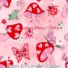 Hearts & Mushroom Garden Cotton Lycra