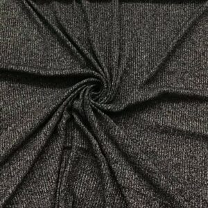 Heathered black rib Hacci Sweater