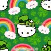 Hello Rainbow Cat Cotton Lycra