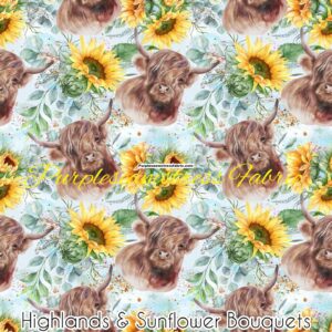 Highlands & Sunflower Bouquets Cotton Lycra