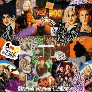 Hocus Pocus Collage Cotton Lycra