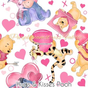 Hugs & Kisses Pooh Cotton Lycra