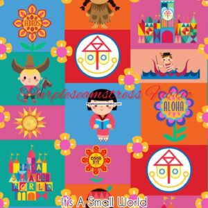 It's A Small World Cotton Lycra