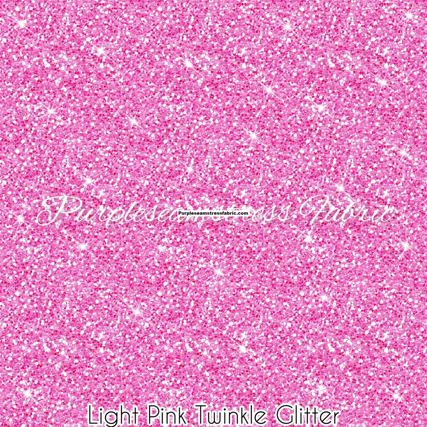 Light Pink Faux Glitter Cotton Lycra