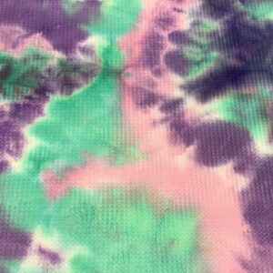 Lilac/Mint/Light Pink Tie Dye Waffle Knit