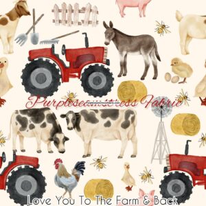 Love You To The Farm And Back Cotton Lycra