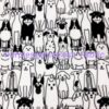 Monochrome Dogs Cotton Lycra