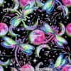 Moonlight Dragonflies Cotton Lycra