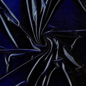 Navy Stretch Velvet