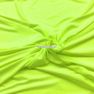 Neon Yellow Double Brushed Poly