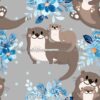 Otter Family Floral Cotton Lycra