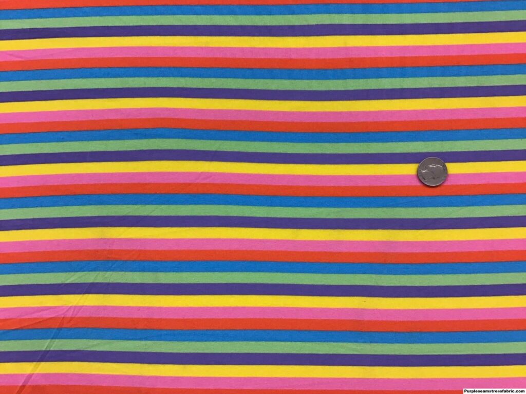 Pastel Rainbow Stripes – Purpleseamstress Fabric