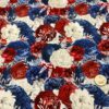 Patriotic Airbrushed Roses Cotton/Lycra