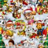 Paw Patrol Christmas Cotton Lycra