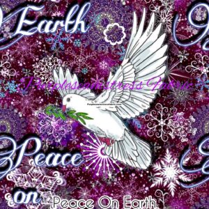 Peace on Earth Cotton Lycra