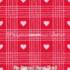 Pin Striped Heart Plaid Cotton Lycra