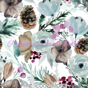 Pine Cone Floral Cotton Lycra