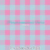 Pink & Baby Blue Plaid Cotton Lycra