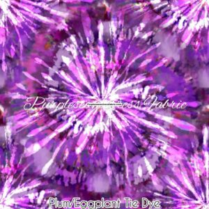 Plum/Eggplant Tie Dye Cotton Lycra
