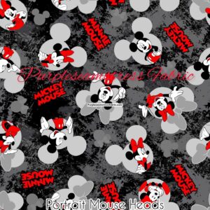 Portrait Mouse Heads Cotton Lycra