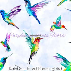 Rainbow-hued Hummingbirds Cotton Lycra