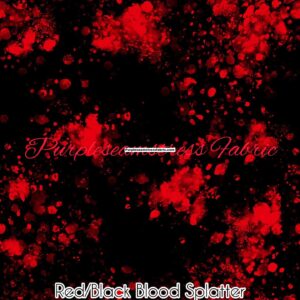 Red/Black Blood Splatter Cotton Lycra