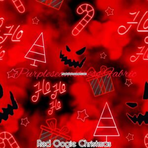 Red Oogie Christmas Cotton Lycra