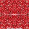 Red Paisley Bandana Cotton Lycra