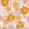Retro Blooming Daisies Cotton Lycra
