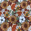 Retro Flower Garden Cotton Lycra