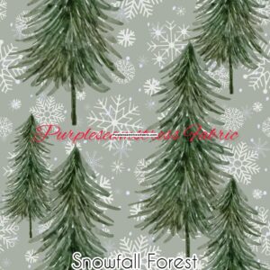 Snowfall Forest Cotton Lycra
