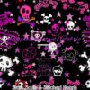 Stars,Skulls & Stitched Hearts Cotton Lycra