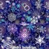 Stellar Snowflakes Cotton Lycra