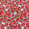 Strawberries on Pale Pink Cotton Lycra