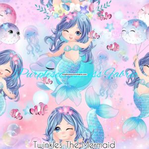 Twinkles the Mermaid Cotton Lycra